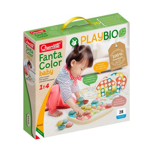 Набор серии Play Bio- Для занятий мозаикой Fantacolor Baby (большие фишки (21 шт.) + доска) (84405-Q) (2055107)
