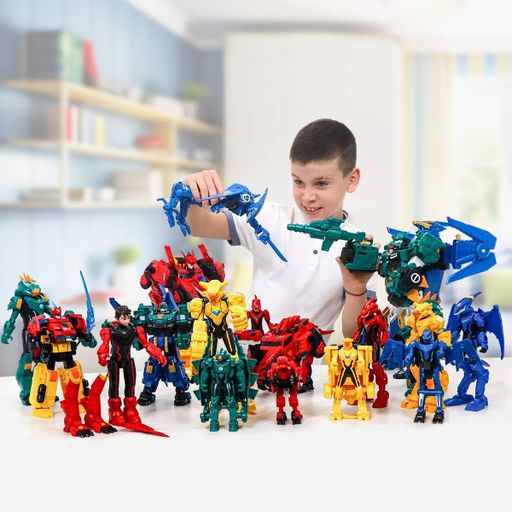 Ігровий набір із роботом-трансформером Dinoster - Раптор Трон (EU580801) (2055149)