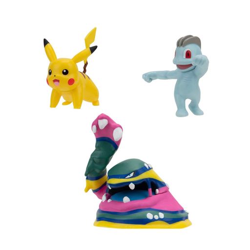 Набір ігрових фігурок Pokemon W19 - Мачоп, Пікачу, Алола Мак (PKW3597) (2055189)