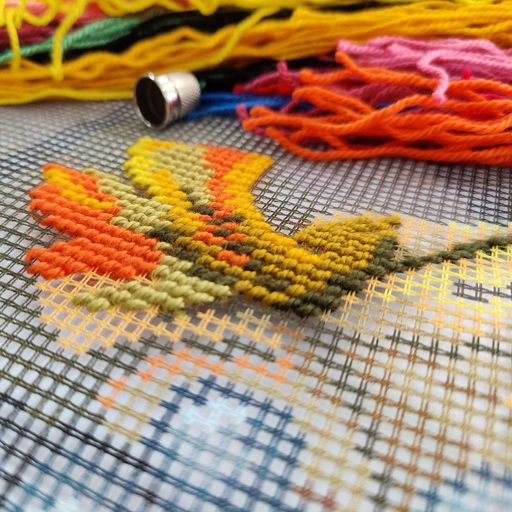 Вишивка напівхрестиком 40×40 см «Натюрморт з фруктами», «Чарівниця», V-348 (2055826)