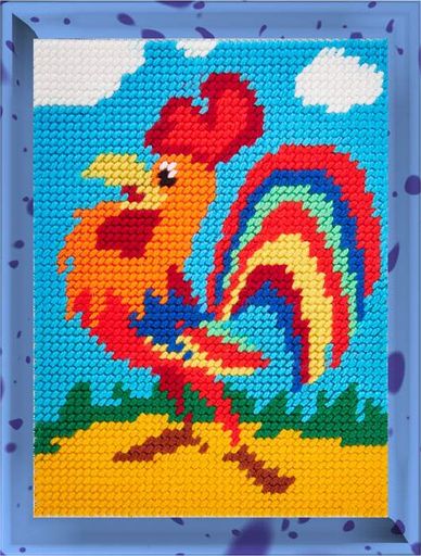 Вишивка напівхрестиком 15×20 см «Півник», «Bambini», X-2281 (2056056)