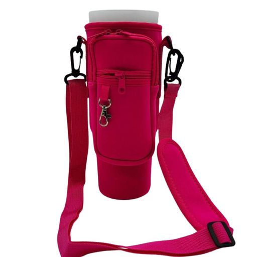 Чохол-сумка для термокружки Stanley Quencher 1,18 л з ремінцем, захисний кейс для кухля, малиновий KT7001308 (2056171)