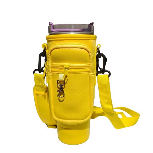Чохол-сумка для термокружки Stanley Quencher 1,18 л з ремінцем, захисний кейс для кухля, малиновий KT7001308 (2056171)