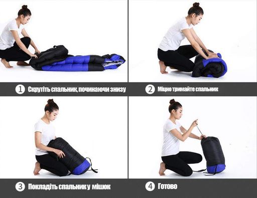 Туристичний спальний мішок-ковдра 2.6 кг Solve Sleeping Bag -5°C 210*75 см KT7004104 (2056215)