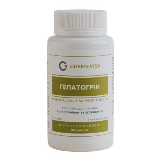Комплекс для профілактики печінки Green Visa Гепатогрін 90 капс (2056269)