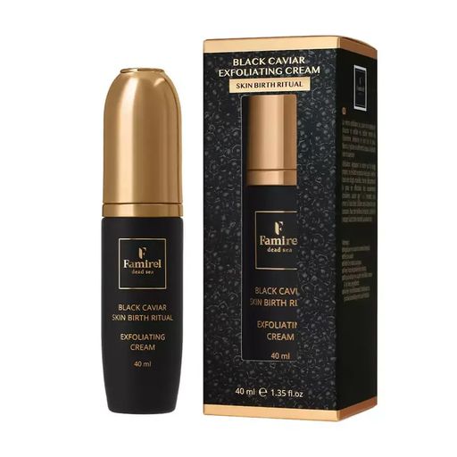 Крем-эксфолиант для лица Famirel Black Caviar Exfoliating Cream Обновление кожи, с экстрактом черной икры, 40 мл
