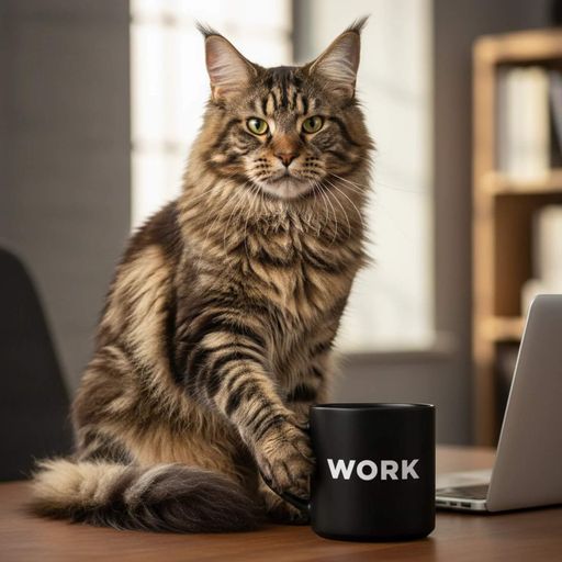 Чашка «Work» чорна (2058601)
