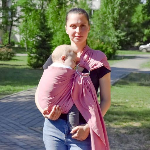Слінг з кільцями Coolbabka рожевий (2058737)
