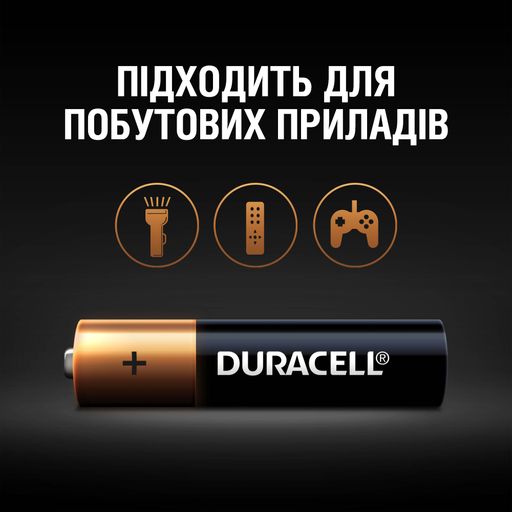 Батарейки Duracell Basic AAA 1.5V LR03, 4 шт