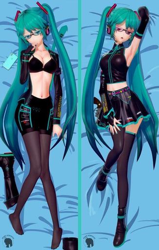 Дакімакура 150 х 50 см  Miku Hatsune Вокалоід Koikatsu Miku Hatsune Подушка для обіймів аніме обнімашка (2059174)
