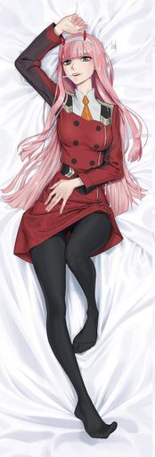 Дакимакура 150 х 50 см Зеро Ту 02 Zero Two Любимый во Франксе Zero Two Darling In The Franxx Подушка (2059273)