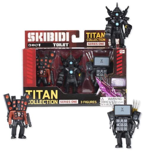 Набор коллекционных фигурок Skibidi Toilet Titan 3-Pack Skibidi Toilet (13003) (2059543)