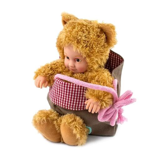 Кукла Anne Geddes "Маленький Медвежонок" с сумкой и стикерами (21071AG) (2059552)