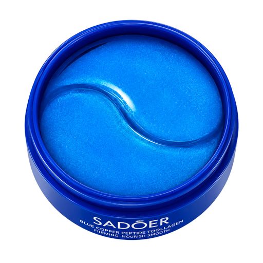 Гидрогелевые патчи для кожи вокруг глаз Sadoer Collagen + Blue Copper Peptide Soothes Firm Eye Mask с коллагеном и голубым медным пептидом, 60 шт