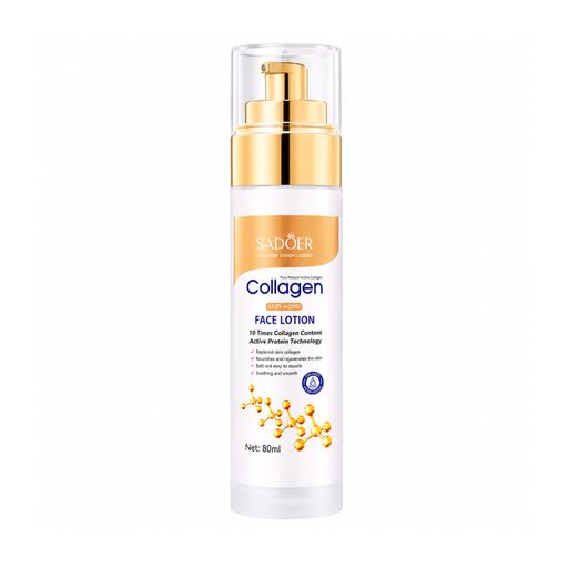 Набор для лица Sadoer Collagen Set (пенка для умывания, 100 г + лосьон, 80 мл + тонер, 120 мл + сыворотка, 30 мл + крем, 60 г + крем, 20 г)
