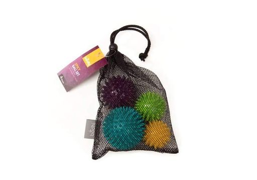 Набір масажних м'ячиків Bodhi Spiky 4 шт Різнокольоровий (7311) (2060187)