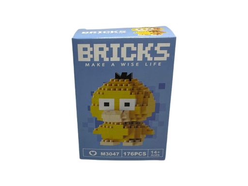 Дитячий конструктор 3D Bricks Покемони 176 деталей Жовтий (M3047) (2060208)