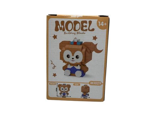 Дитячий конструктор 3D Model Bear Sanrio Hello kitty 167 деталей Коричневий (M1029) (2060261)