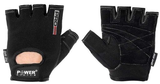 Рукавички для фітнесу та важкої атлетики Power System Pro Grip PS-2250 L Чорний (PS-2250_L_Black) (2060280)