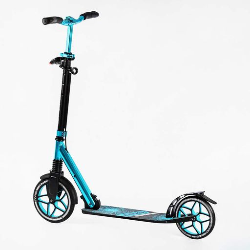 Двоколісний самокат алюмінієвий фара амортизатор Skyper Crush 100 кг Turquoise (116954) (2060357)