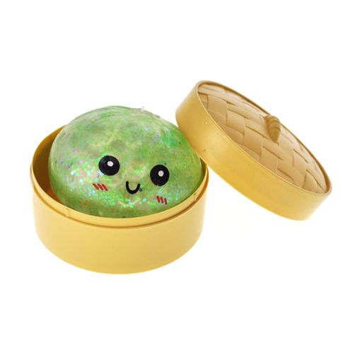 Уцінка! Іграшка-сквіш-сюрприз TOYRA Dumpling Таємничий пельмень з глітером, від 3 років, 5.5*5.5 см, 1 шт (Різ0977)