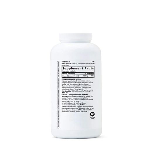 Витамин C GNC Vitamin C 1000 mg, 500 каплет - Срок 07.26 (2060794)