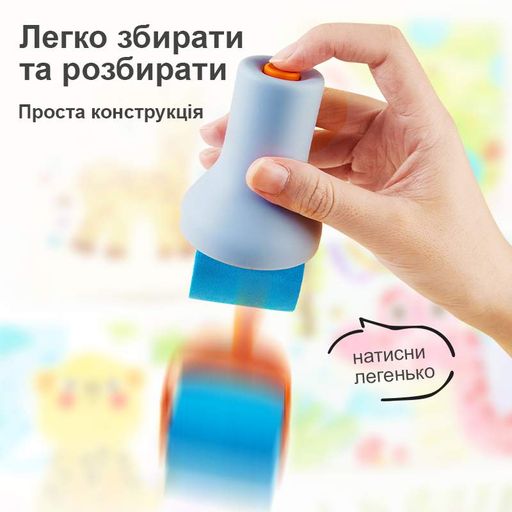 Набір інструментів MiDeer Штампіки для малювання фарбами Різнокольоровий 9 предметів (MD6301) (2061051)