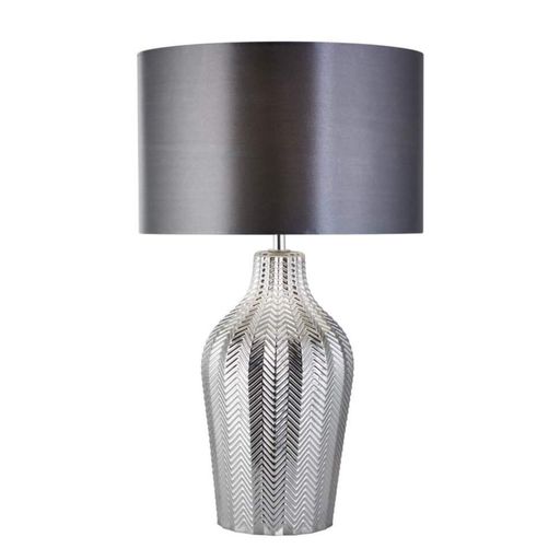 Настільна лампа Searchlight Chevron 33x52 см Хром (SeEU3452SM) (2061136)