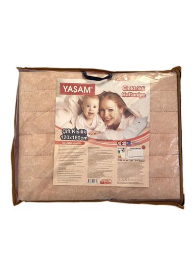 Електричне полуторне простирадло YASAM 120х160 см Персиковий (YM2301) (2061250)