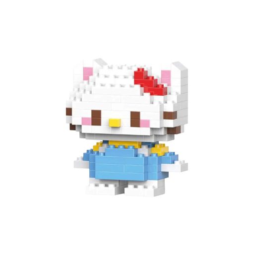 Конструктор OEM Bricks 3D Mimmy Hello Kitty 5.5 см 142 деталі Блакитно-білий (M3018) (2061270)