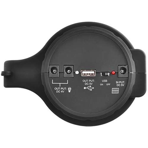 Ліхтар Luxury YJ-1902T 5W 22SMD Powerbank solar ЗУ220В Чорно-червоний (1748935803) (2061792)