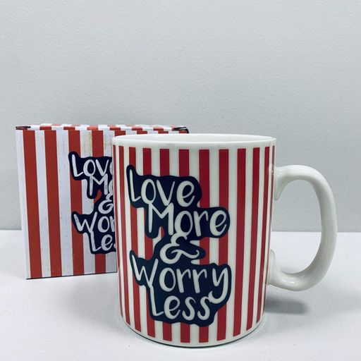 Чашка керамічна OLens 3229 800 мл Love more&worry less XXL (2061847)