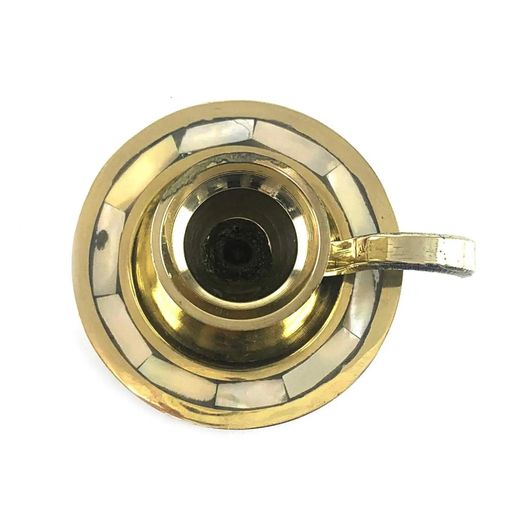Свічник з ручкою Круглий No Brand 7.6х6.9х4.8 см (DN30001A) (2061878)