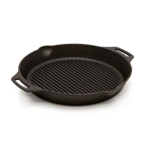 Сковорода-гриль Petromax Grill Fire Skillet з ручками-петлями 25 см Чорний (1017-gp30h-t) (2062016)