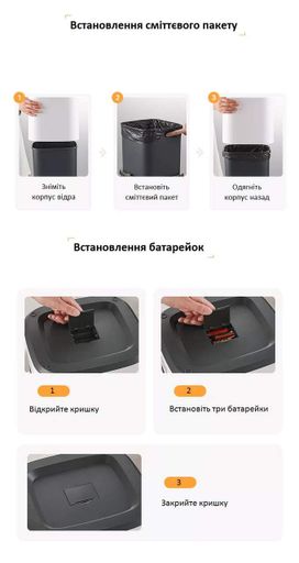 Відро для сміття JAH 15 л Paperwaste 20263 (2062091)