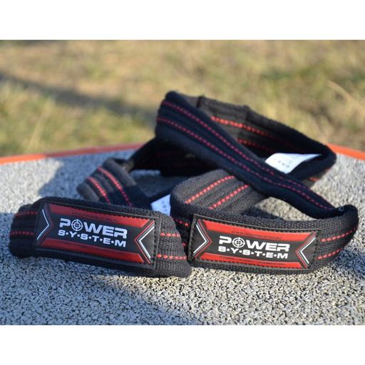 Лямки для тяги "Figure 8" Power System 3405RD-5 Black/Red, L/XL (2062931)