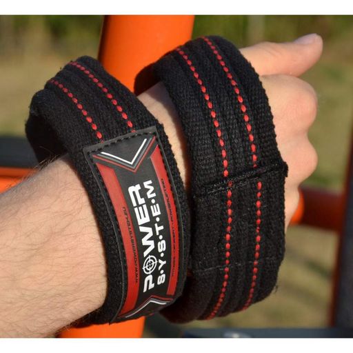 Лямки для тяги "Figure 8" Power System 3405RD-5 Black/Red, L/XL (2062931)