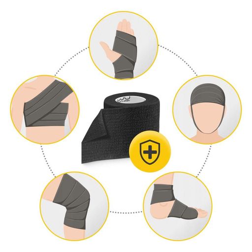 Когезионный эластичный бинт-бандаж Cohesive Bandage 4FIZJO P-5905973400848, 5 см x 4,5 м (2062995)