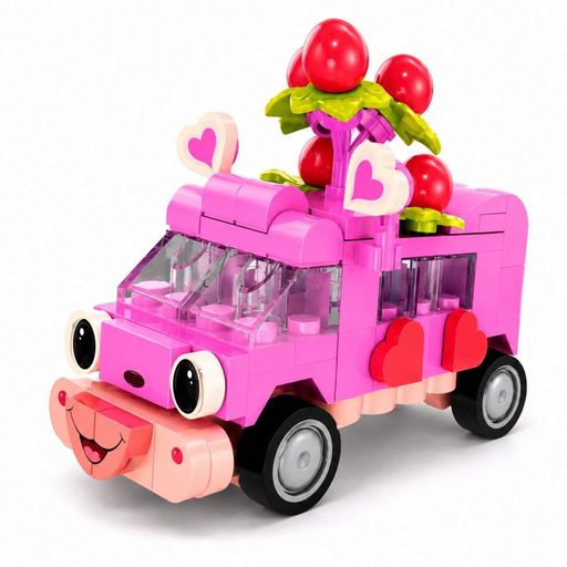 Детский конструктор Pink Bear Bus Bambi BB121E-H серии "Animal Bus", 112 деталей (2063057)