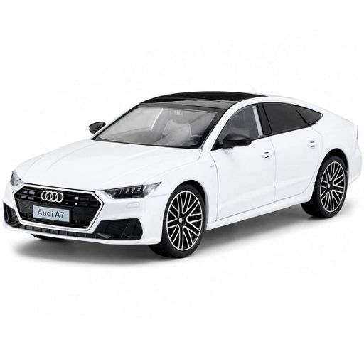 Іграшкова модель Audi A7 1:24 з металу, машинка зі світлом та звуком, інерційна, відкриваються двері для дітей (2063260)