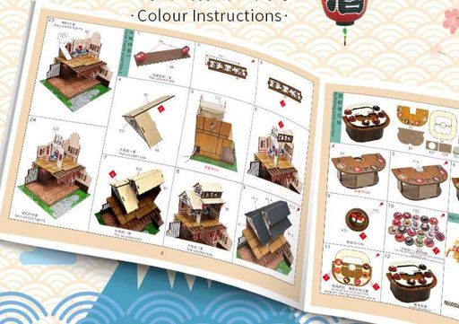 Румбокс Суши-хаус Roombox Kyoto Sushi Restaurant DIY Miniature House Kit M-2622 Интерьерный конструктор (2063904)