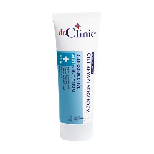 Осветляющий крем для лица Dr.Clinic Deep Corrective Whitenning Cream, SPF 50, с аргановым маслом и веганской гиалуроновой кислотой, 50 мл