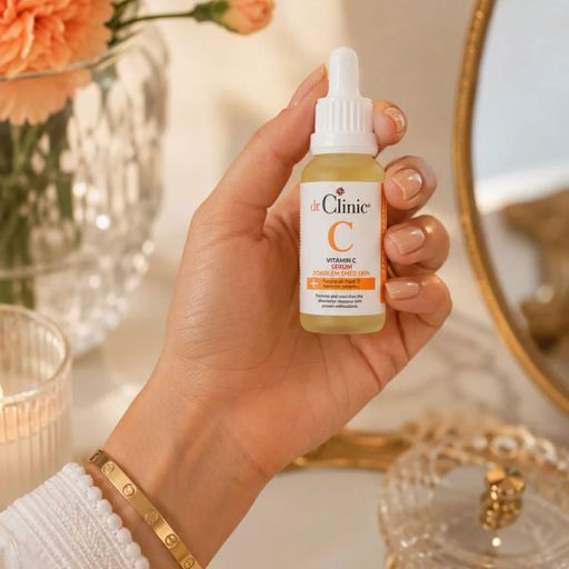 Денна сироватка для обличчя Dr.Clinic Vitamin C Facial Day Serum з інкапсульованим вітаміном C та веганською гіалуроновою кислотою, 30 мл