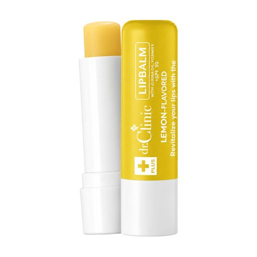 Бальзам для губ Dr.Clinic Moisturizer Lip Protector Lipbalm, SPF 30, Lemon с маслом жожоба и витамином Е, 4 г