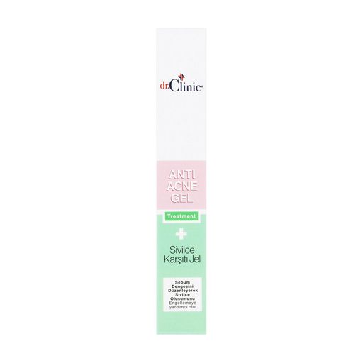 Гель для лица Dr.Clinic Anti Acne Gel  для проблемной и жирной кожи, против акне, высыпаний и избытка себума, 15 мл