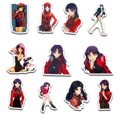 Стикерпак Набор наклеек GeekLand Евангелион Evangelion Мисато Кацураги Misato Katsuragi 45 штук SP MK 01 (2064169)