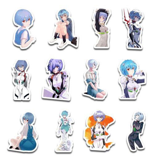 Стикерпак Набор наклеек GeekLand Евангелион Evangelion Аянами Рей Ayanami Rei 45 штук SP AR 01 (2064170)