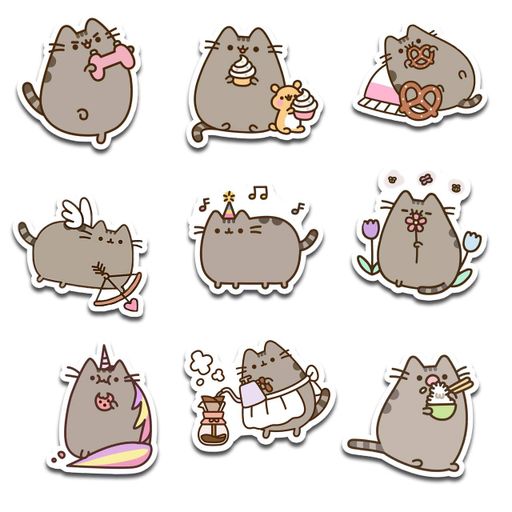 Стикерпак Набор наклеек GeekLand Пушин Pusheen 45 штук SP P 01 (2064177)