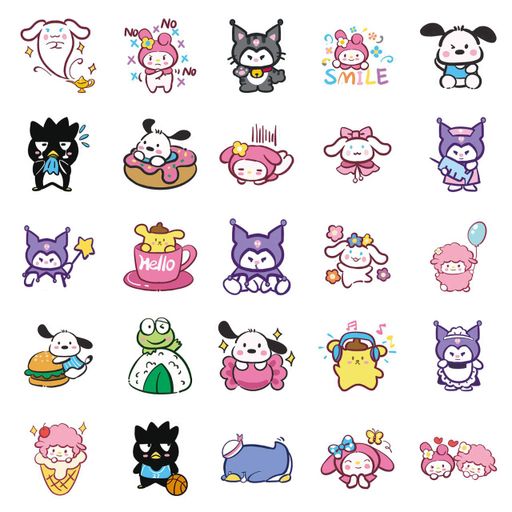 Стикерпак Набор наклеек GeekLand Hello Kitty Sanrio Хелло Китти Санрио 50 штук (2064886)
