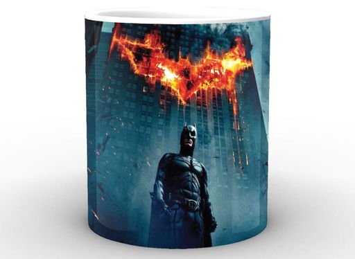 Кружка GeekLand белая Бэтмен Batman Бэтмен на фоне знака BM.02.061 (2066449)